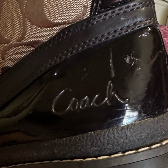 Coach Leonora Women’s Brown Winter Boots Furry Lining - Picture 14 of 14